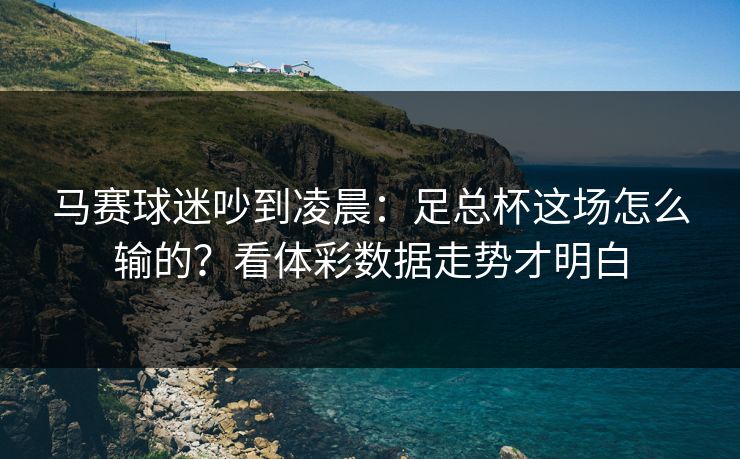 马赛球迷吵到凌晨：足总杯这场怎么输的？看体彩数据走势才明白